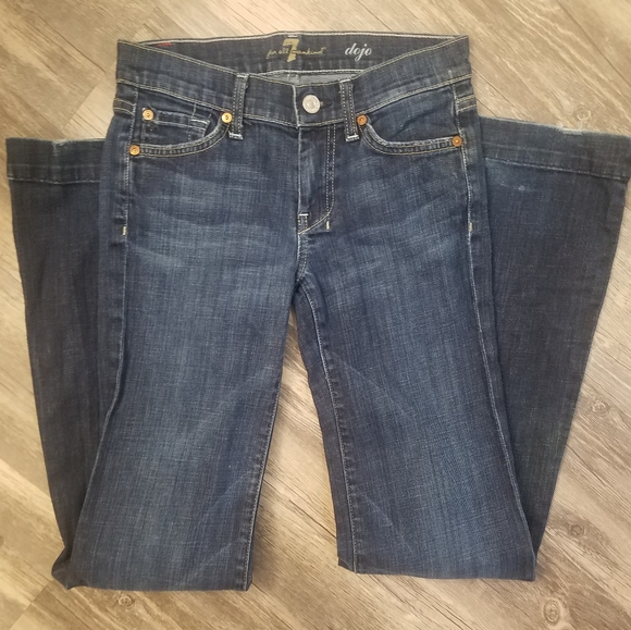7 For All Mankind Denim - 7 for all mankind dojo dark wash jeans